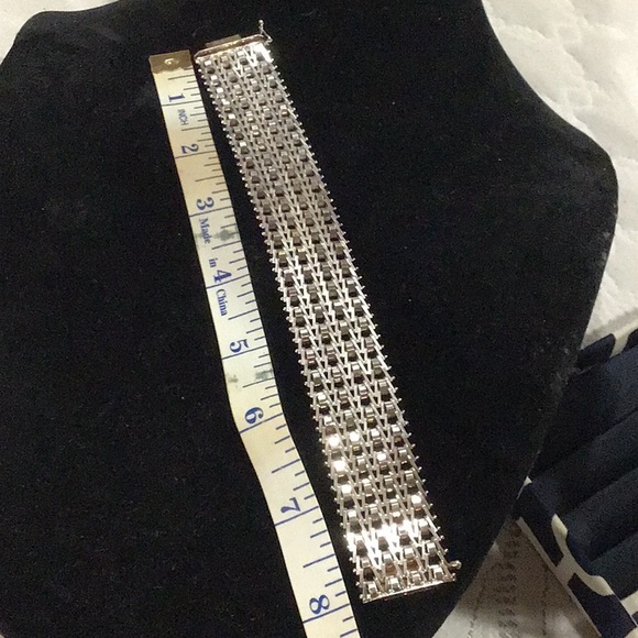 VINTAGE/BOLD STERLING SILVER BRACELET - Picture 5 of 6